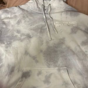 Dear Human tie dye wash your hands and don’t be racist hoodie